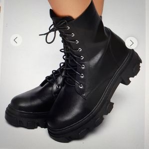 Lug-Sole Combat boots